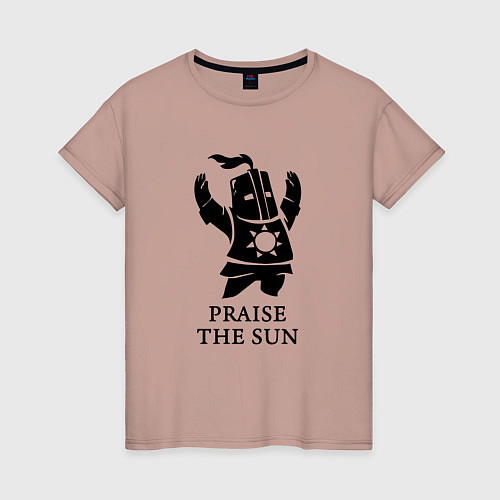Женская футболка Praise the Sun / Пыльно-розовый – фото 1