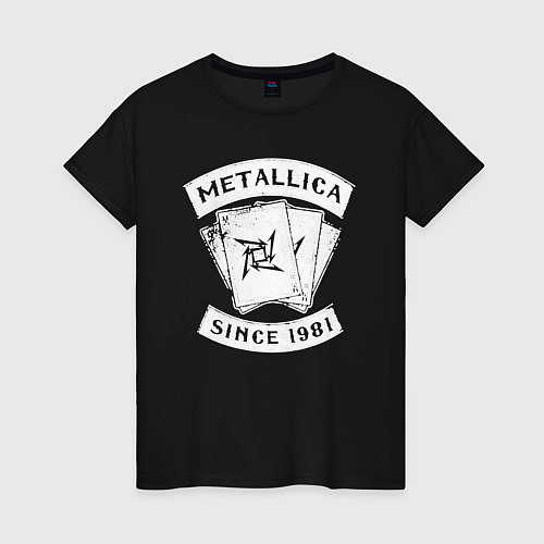 Женская футболка Metallica Since 1981 / Черный – фото 1