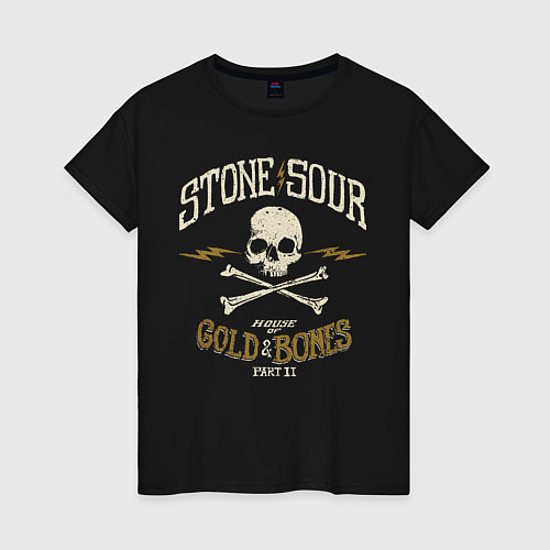 Женская футболка Stone Sour: Gold Bones / Черный – фото 1