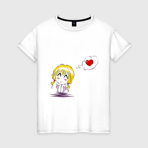 Женская футболка Я - мечтаю / Белый – фото 1