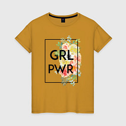 Женская футболка GRL PWR