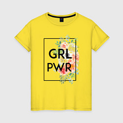 Женская футболка GRL PWR