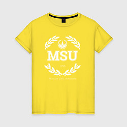 Женская футболка MSU