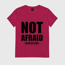 Футболка хлопковая женская Not Afraid, цвет: маджента