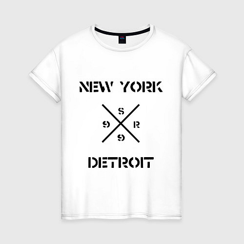 Женская футболка NY Detroit / Белый – фото 1