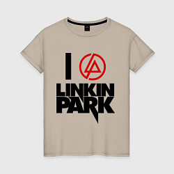 Женская футболка I love Linkin Park