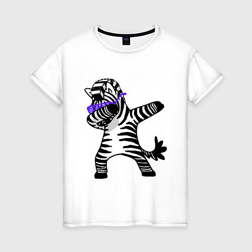 Женская футболка Zebra DAB / Белый – фото 1