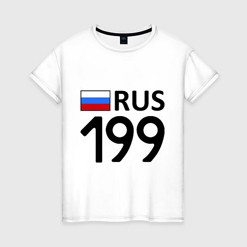Женская футболка RUS 199 / Белый – фото 1
