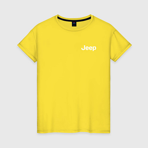 Женская футболка JEEP / Желтый – фото 1