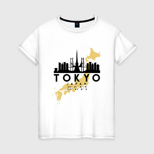 Женская футболка Токио - Япония / Белый – фото 1