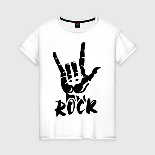 Женская футболка Real Rock / Белый – фото 1