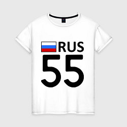 Футболка хлопковая женская RUS 55, цвет: белый