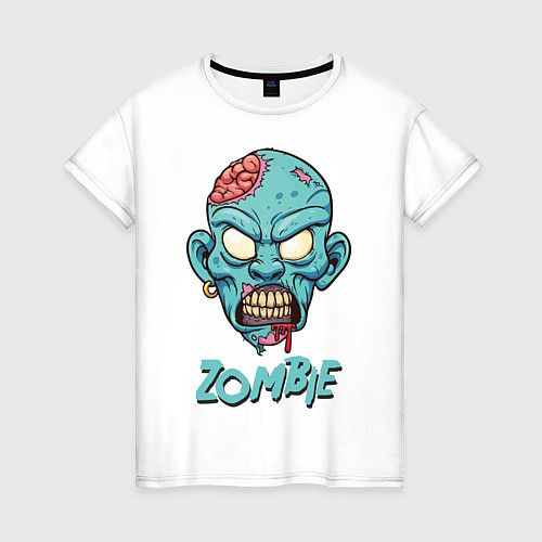 Женская футболка Zombie / Белый – фото 1