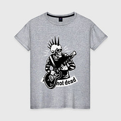 Женская футболка Punks not dead - motto