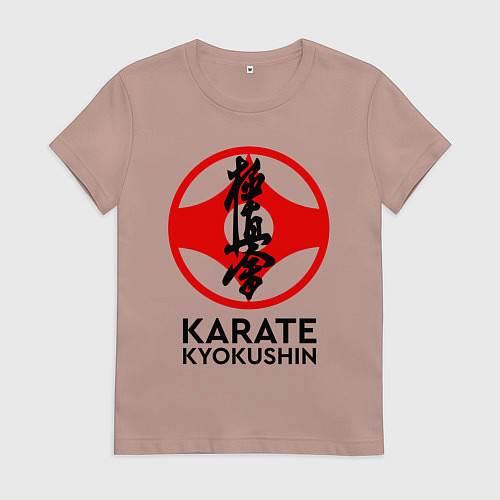 Женская футболка Karate Kyokushin / Пыльно-розовый – фото 1