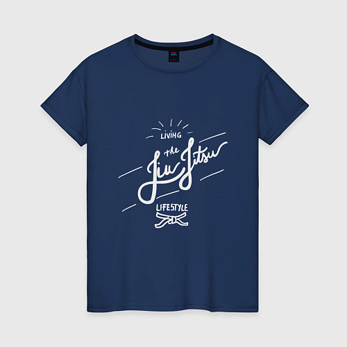 Женская футболка Джиу Джитсу / Тёмно-синий – фото 1