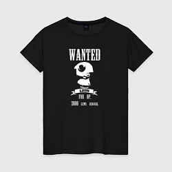 Футболка хлопковая женская Leon Wanted, цвет: черный