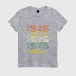 Футболка хлопковая женская 1976 Classic, цвет: меланж
