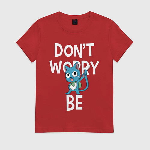 Женская футболка Dont Worry be Fairy Tail / Красный – фото 1
