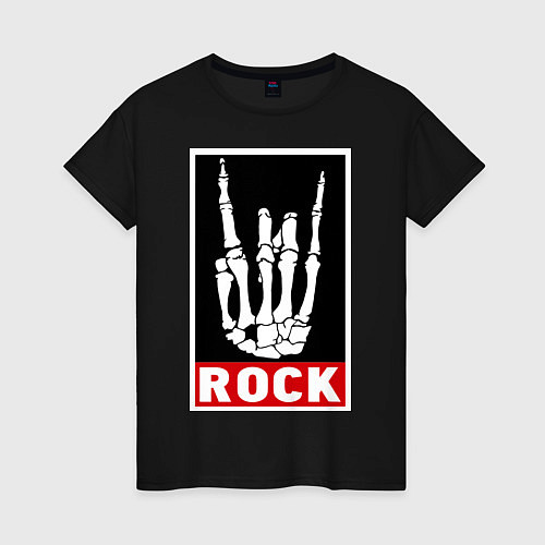 Женская футболка Rock Undead / Черный – фото 1