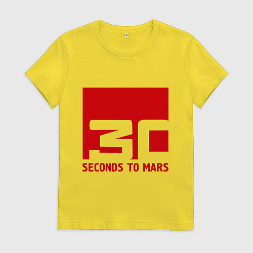 Женская футболка 30 seconds to mars / Желтый – фото 1