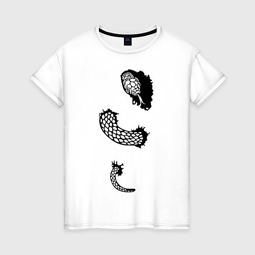 Женская футболка Змея во мне / Белый – фото 1