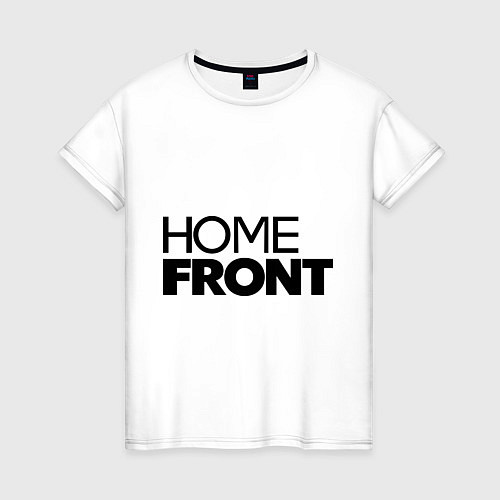 Женская футболка Home front / Белый – фото 1