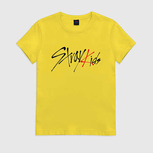 Женская футболка STRAY KIDS BANGCHAN / Желтый – фото 1