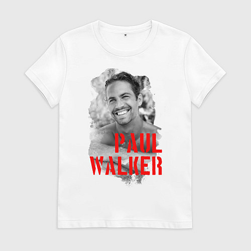 Женская футболка Paul Walker / Белый – фото 1