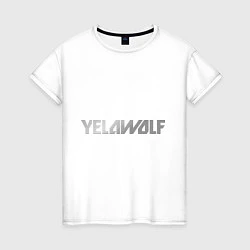 Футболка хлопковая женская Yelawolf metalic, цвет: белый