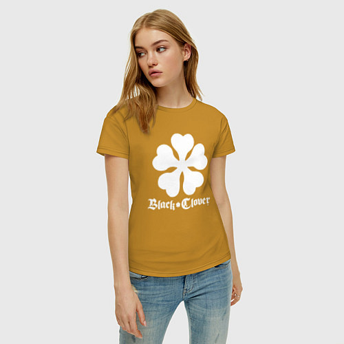 Женская футболка Black Clover / Горчичный – фото 3