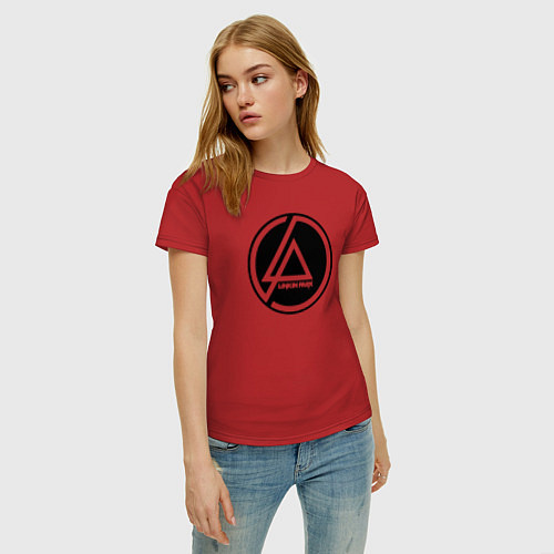 Женская футболка LINKIN PARK / Красный – фото 3