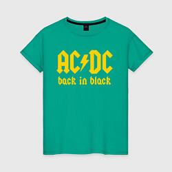 Женская футболка ACDC BACK IN BLACK