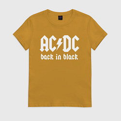 Женская футболка ACDC BACK IN BLACK