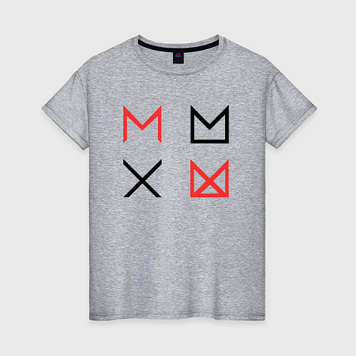 Женская футболка MONSTA X / Меланж – фото 1