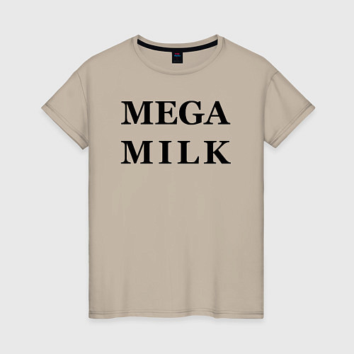 Женская футболка Billie Eilish: Mega Milk / Миндальный – фото 1