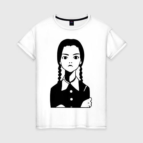 Женская футболка Wednesday Addams / Белый – фото 1