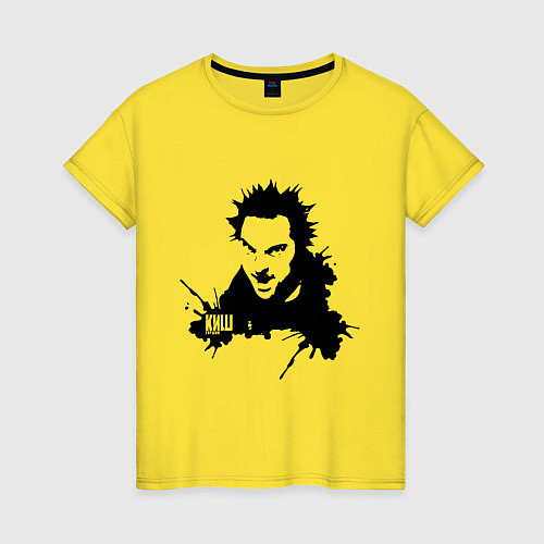 Женская футболка Король и шут / Желтый – фото 1
