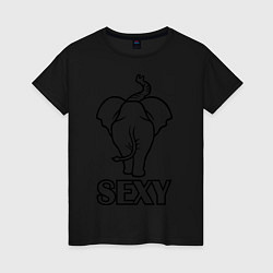 Женская футболка Sexy elephant