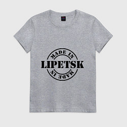 Футболка хлопковая женская Made in Lipetsk, цвет: меланж