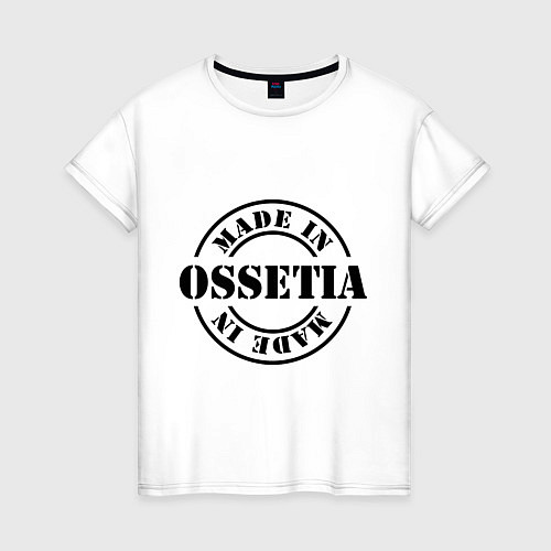Женская футболка Made in Ossetia / Белый – фото 1