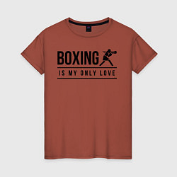Женская футболка Boxing life