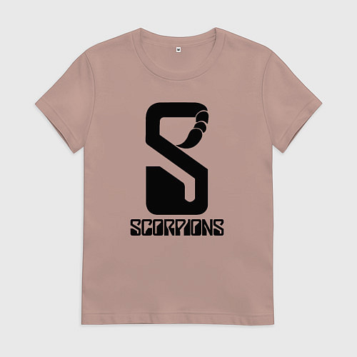 Женская футболка Scorpions logo / Пыльно-розовый – фото 1