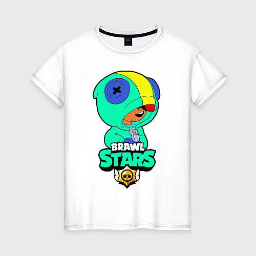 Женская футболка Brawl Stars LEON / Белый – фото 1