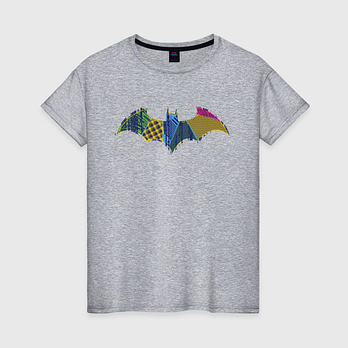 Женская футболка Batman logo / Меланж – фото 1