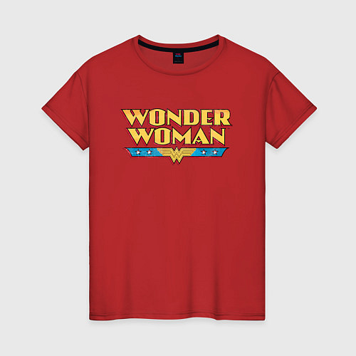 Женская футболка Wonder Woman / Красный – фото 1