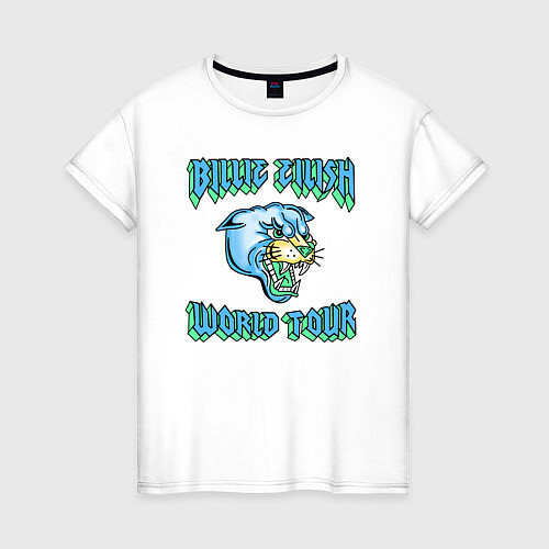 Женская футболка Billie Eilish: WORLD TOUR / Белый – фото 1
