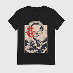 Женская футболка Дракон