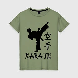 Футболка хлопковая женская Karate craftsmanship, цвет: авокадо