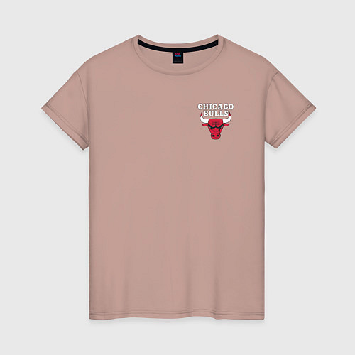 Женская футболка CHICAGO BULLS / Пыльно-розовый – фото 1